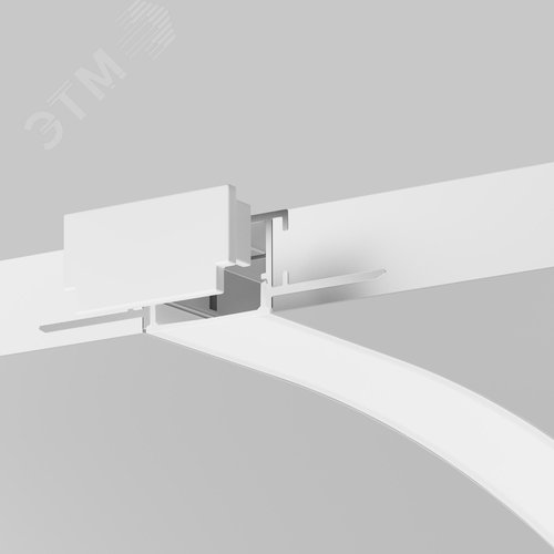 Профиль алюминиевый встраиваемый с вертикальным изгибом ALM-6214TB-S-2M 636005 - фото 4