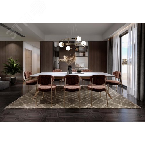 Светильник подвесной Balance G9х4х40W Золото - фото 7