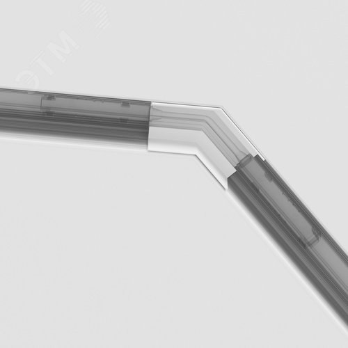 Угол-соединитель 135 град Gravity встраиваемый белый - фото 5