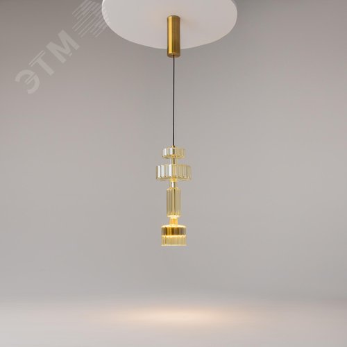 Светильник подвесной Level LED 12W Латунь - фото 4
