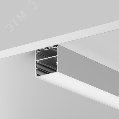 Профиль алюминиевый накладной-подвесной 50x50 (Серебро, 3 м), ALM-5050T-S-3M - фото 3