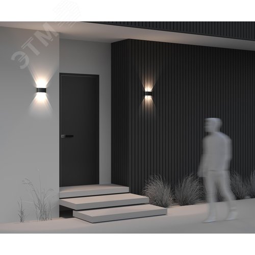 Подсветка архитектурная Outdoor Strato IP 54 LED 6W 3000 K Черный - фото 7