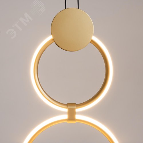 Светильник подвесной Link LED 25W Черный и Латунь - фото 6