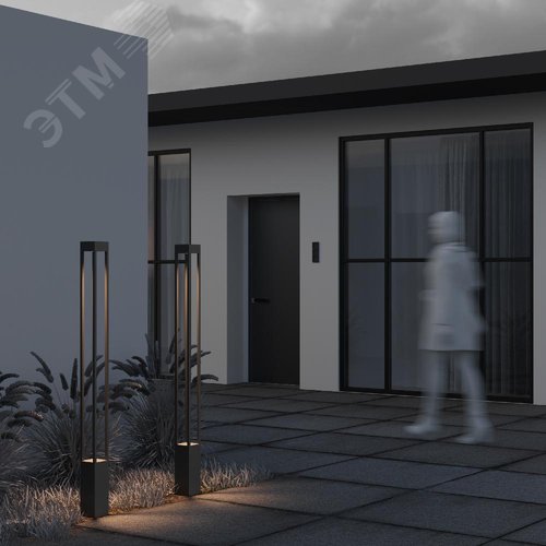 Светильник садово-парковый Outdoor Elbe IP 65 LED 20W 3000 K Графит - фото 7