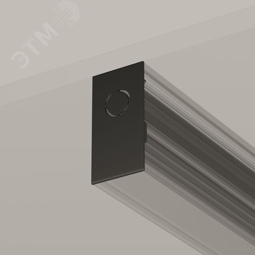 Заглушка торцевая 2шт. Exility накладной черный - фото 3