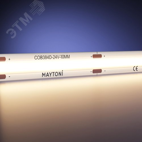 Лента светодиодная 24В COB 12Вт/м 3000К 5м IP 65 - фото 4