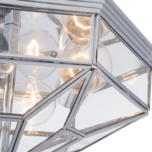 Светильник потолочный Zeil E27х3 Хром - фото 4