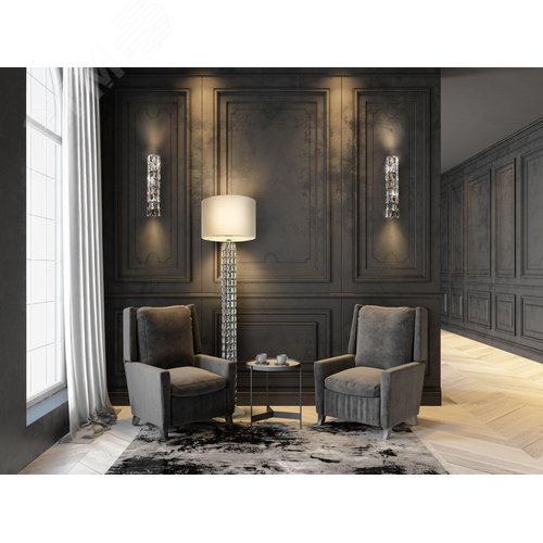 Светильник настенный (бра) Maytoni DIA008WL-02CH Хром - фото 6