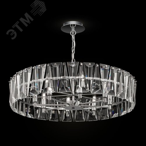 Светильник подвесной Puntes E14х8х60W Хром - фото 4