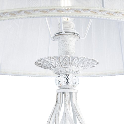 Светильник напольный (торшер) Grace E14х1х40W Белый - фото 3