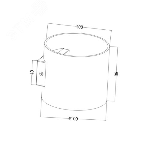 Светильник настенный (бра) Technical C066WL-01MG Матовое Золото - фото 5