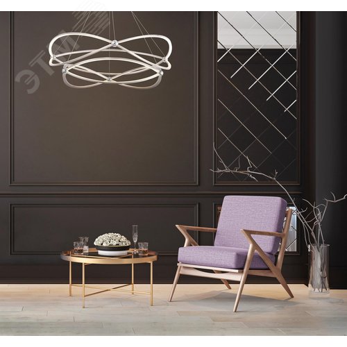 Светильник подвесной Weave LED 104W Никель - фото 4