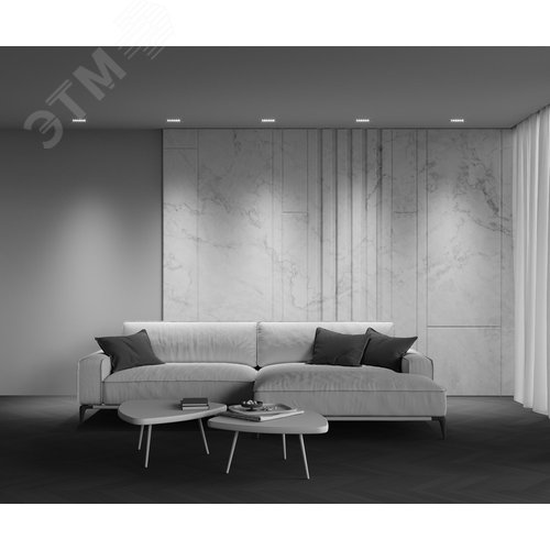 Светильник встраиваемый Points DL065-12W3-6K-B Черный - фото 7