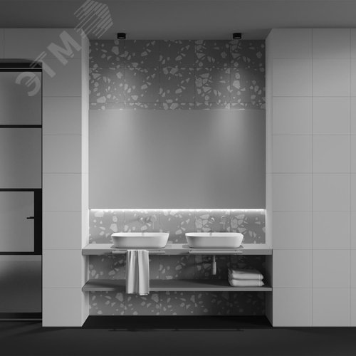 Светильник потолочный Glare LED 7W Черный - фото 4