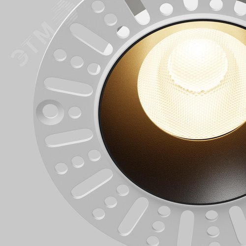 Светильник встраиваемый Dip DL121-15W-3K-TRS-B Черный - фото 4