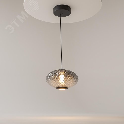 Светильник подвесной Bruma LED 10W Черный - фото 4