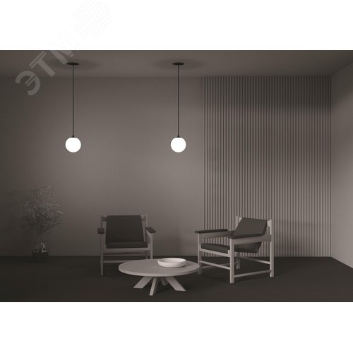 Светильник подвесной Luna LED 5W Черно-белый - фото 6