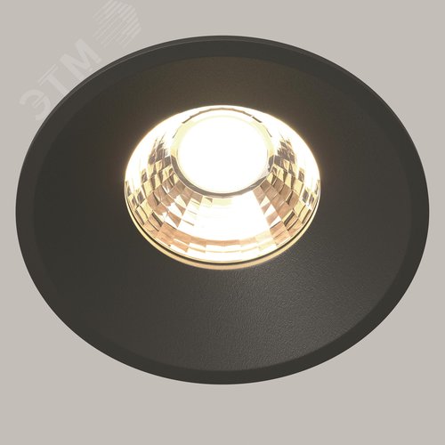 Светильник встраиваемый Round DL058-12W3K-B Черный - фото 3