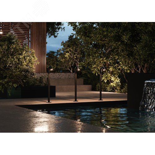 Светильник ландшафтный Outdoor Lumi IP 65 LED 4W 3000 K Графит - фото 3