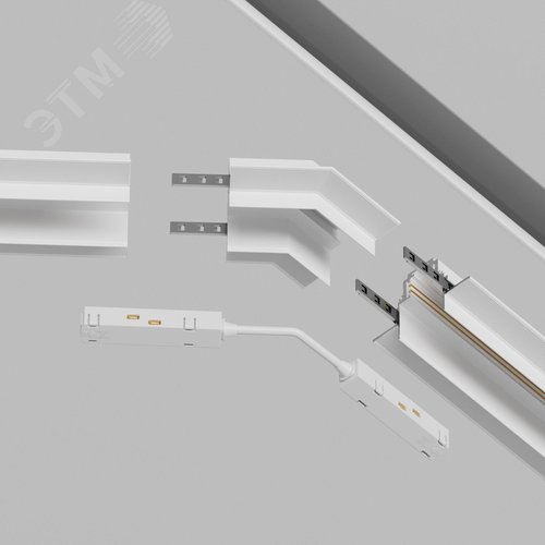 Угол-соединитель 135 град Gravity встраиваемый белый - фото 4