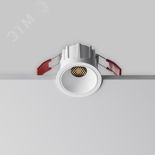 Светильник встраиваемый Downlight Alfa LED 3000K 10Вт 50 град IP20 CRI90 Белый круглый 52х65мм 960Лм - фото 3