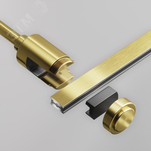 Крепление настенное Wall одинарное удлиненное Flarity латунь - фото 4