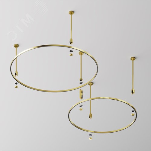 Шинопровод круглый 800 мм Flarity латунь - фото 5