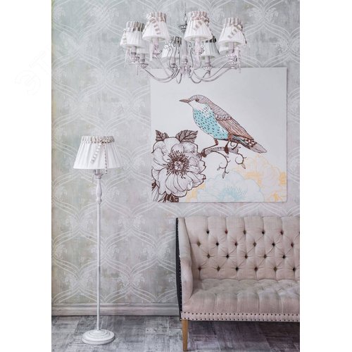 Светильник напольный (торшер) Bird E27х1х40W Белый - фото 9