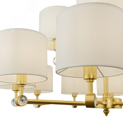 Люстра Alloro E14х15х40W Латунь - фото 2