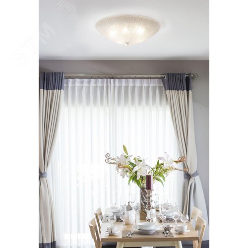 Светильник потолочный Bonnet E14х5 Хром - фото 3