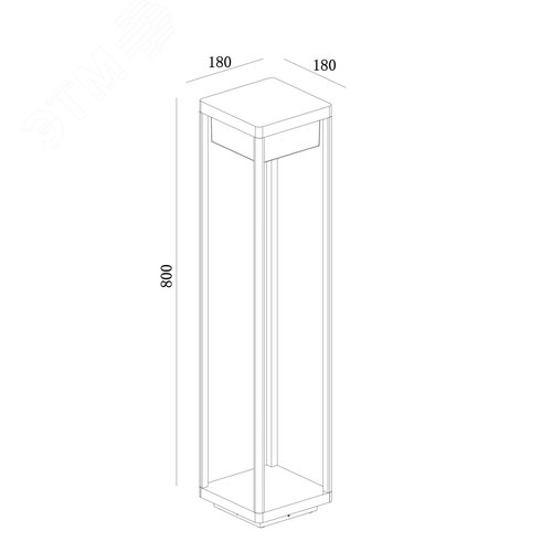 Светильник ландшафтный Outdoor Baker Street IP 65 LED 10W 3000 K Черный - фото 3