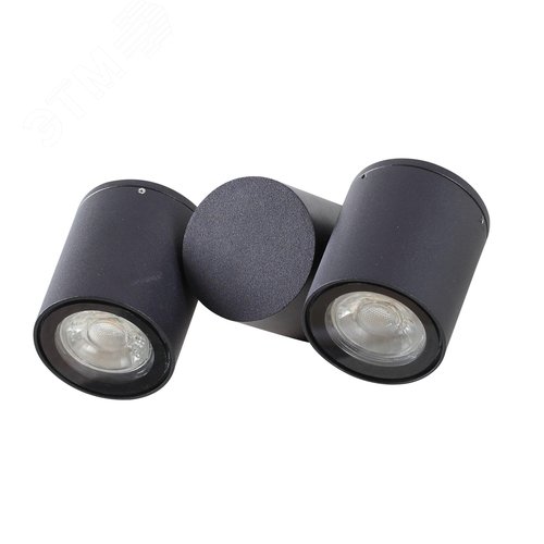 Светильник настенный (бра) Outdoor Wall Street IP 54 GU10х2х50W Черный - фото 3
