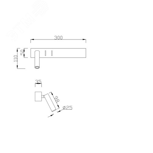 Светильник настенный (бра) Comodo 3000К 8Вт IP 20 - фото 5