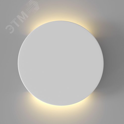 Светильник настенный (бра) Parma LED 3000К 6Вт, IP20, белый, круг - фото 2