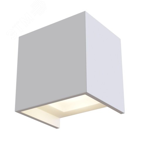 Светильник настенный (бра) Parma LED 3000К 6Вт, IP20, белый, квадрат - фото 1