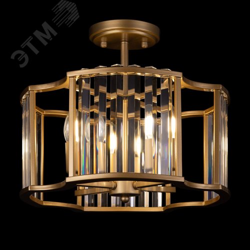 Светильник потолочный Solar E14х4 Золото - фото 3