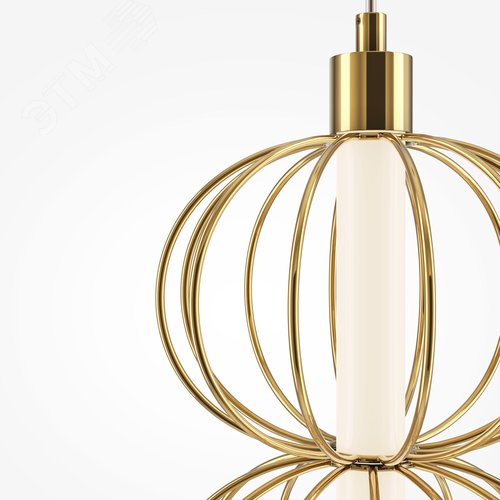 Светильник подвесной Golden Cage LED 17W Золото - фото 7