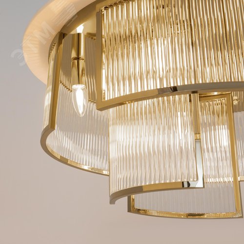 Светильник потолочный Frame E14х9 Золото - фото 3