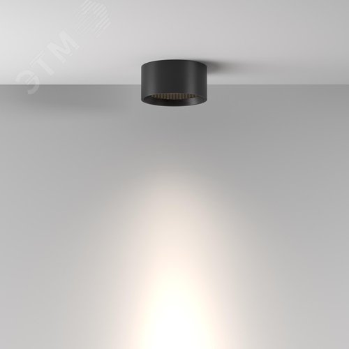 Светильник потолочный Glare LED 7W Черный - фото 3