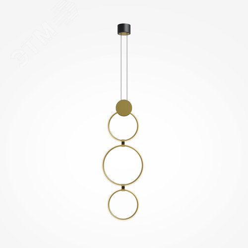 Светильник подвесной Link LED 25W Черный и Латунь - фото 5