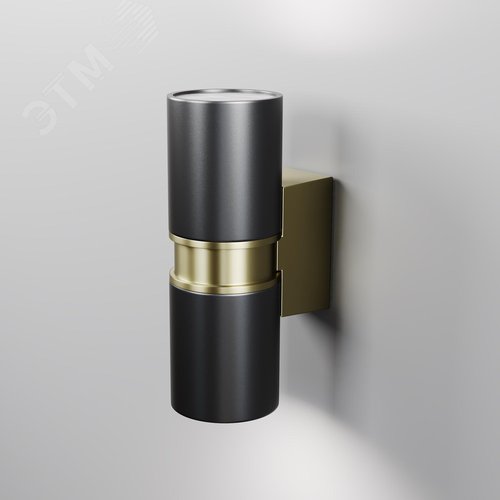 Светильник настенный (бра) Outdoor Bowery IP 54 GU10х2х50W Черный - фото 3