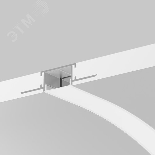 Профиль алюминиевый встраиваемый с вертикальным изгибом ALM-6214TB-S-2M 636005 - фото 3