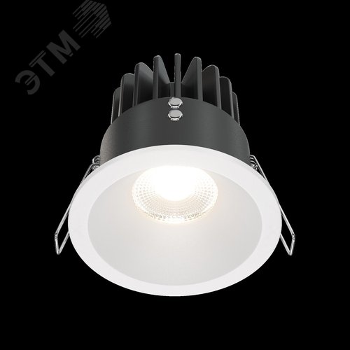 Светильник встраиваемый LED Zoom 4000K 1x12Вт 60 град IP65 белый круглый - фото 5