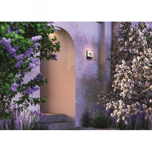 Светильник настенный (бра) Outdoor Row IP 44 LED 9W 3000 K Графит - фото 6