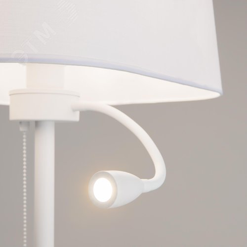 Светильник напольный (торшер) Farel E27х1х60W Белый - фото 4