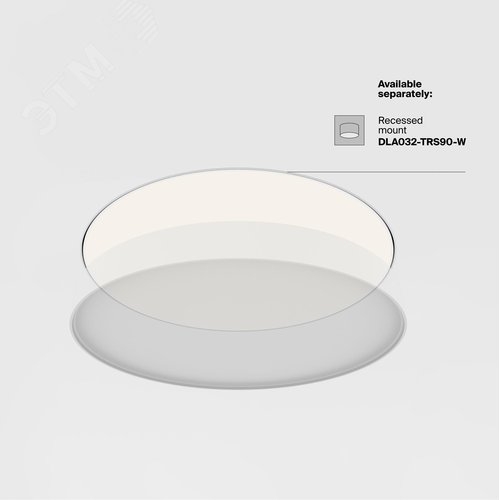 Светильник потолочный Zon LED 90W Черный - фото 4