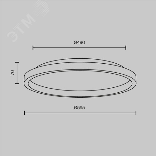 Светильник потолочный Maytoni MOD311CL-L40B3K Черный - фото 2