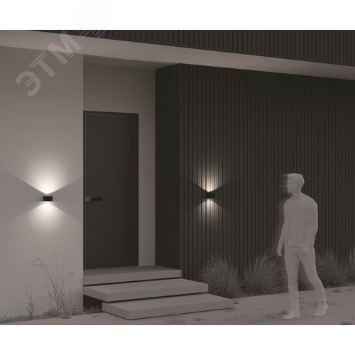 Подсветка архитектурная Outdoor Blow IP 54 LED 10W 3000 K Графит - фото 5