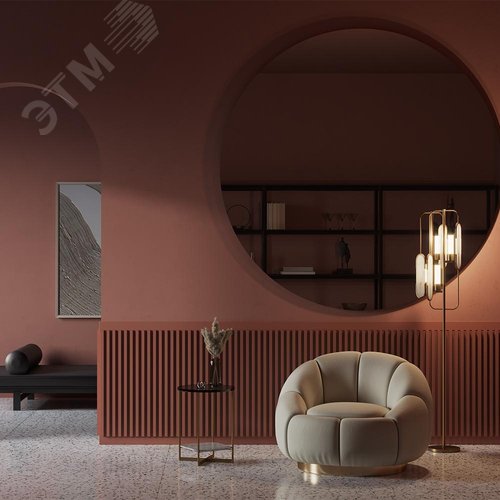 Светильник напольный (торшер) Marmo G9х2 40Вт - фото 8