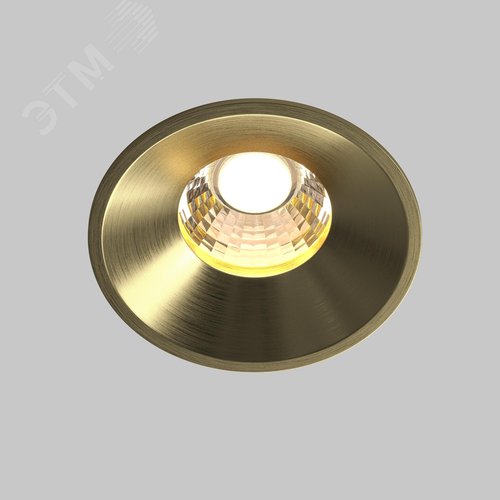Светильник встраиваемый Round DL058-12W3K-BS Латунь - фото 6